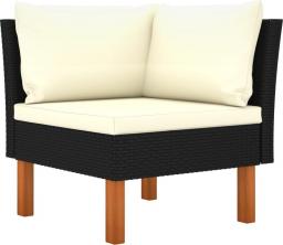 vidaXL Sofa narożna, polirattan i lite drewno eukaliptusowe (315763)