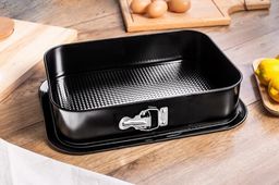 SNB FORMA TORTOWNICA PROSTOKĄTNA 340X240 NON-STICK CZARNA (990-55)