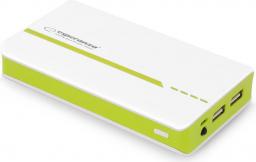 Powerbank Esperanza Atom 11000mAh Biało-zielony