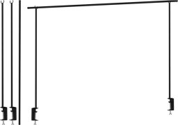 Mondex Stelaż do oświetlenia nad stół metalowy czarny 135-250cm