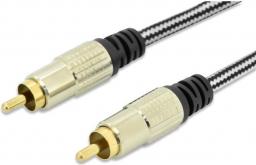 Kabel Ednet RCA (Cinch) - RCA (Cinch) 2.5m złoty (84596)