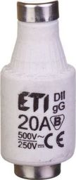 Eti-Polam Wkładka bezpiecznikowa 20A DII gG / BiWtz 500V AC/ 250V DC E27 002312406 /5szt./