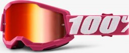 100% Gogle 100% STRATA 2 FLETCHER (Szyba Czerwona Lustrzana Anti-Fog, LT 38%+/-5%) (NEW)