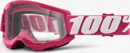 100% Gogle 100% STRATA 2 FLETCHER (Szyba Przezroczysta Anti-Fog, LT 88%-92%) (NEW)