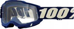 100% Gogle 100% ACCURI 2 DEEPMARINE (Szyba Przezroczysta Anti-Fog, LT 88%-92%) (NEW)
