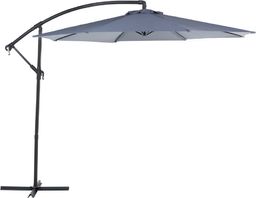 Beliani Parasol ogrodowy Ravenna szary 300 cm