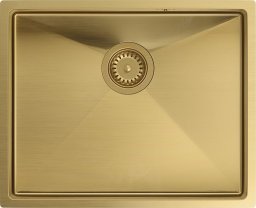Zlewozmywak Quadron ANTHONY SteelQ zlewozmywak PVD złoty z syfonem 1-komorowy b/o wersja wpuszczana + szablon + zaczepy
