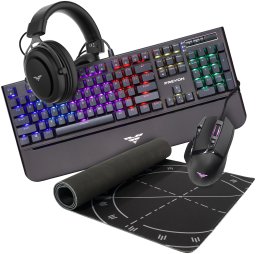 Klawiatura PREYON Zestaw Mistrzowski PREYON Klawiatura Long Claw Brown Gateron Brown (PLCB104B) + Mysz Falcon Gaming (PFG27B) + Słuchawki Storm Fly II Czarne (PSF253B) + Podkładka Falcon Speed XL (PFS90)