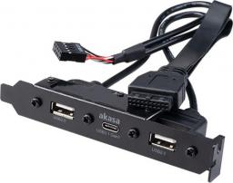 Akasa Wewnętrzny kabel adaptera Akasa USB 3.1 Gen 1 (AK-CBUB53-40BK)