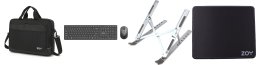 Torba ZOY ZOY ProBag 16" (ZLB16) + Podkładka czarna ZMP30 + Klawiatura + mysz ZKM888 kolor czarny + Podstawka pod laptopa ZLS02