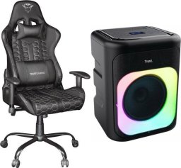 Fotel Trust GXT708 Resto czarny (24436) + Głośnik Bluetooth Azura Czarny
