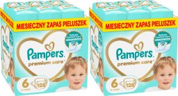 Pampers Pieluchy Premium Care 6, 13-18 kg, 128 szt. x2