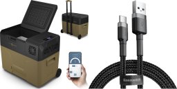 Lodówka turystyczna Peme Expedition 40 Storm Sand + kabel usb