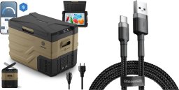Lodówka turystyczna Peme Quest 40 Storm Sand + kabel usb