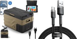 Lodówka turystyczna Peme Quest 30 Storm Sand + kabel usb