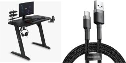Biurko SENSE7 gamingowe Nomad Basic 100x50 cm + kabel usb