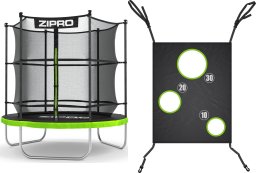Trampolina ogrodowa Zipro Jump Pro z siatką wewnętrzną 6FT 183cm + Mata Celnościowa