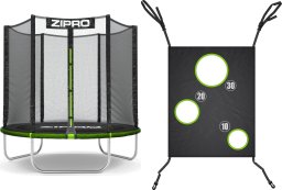 Trampolina ogrodowa Zipro Jump Pro z siatką zewnętrzną 6FT 183cm + Mata Celnościowa