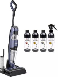 Odkurzacz pionowy 4Swiss VC024 CleanBooster Black + środki czystości 0,2L