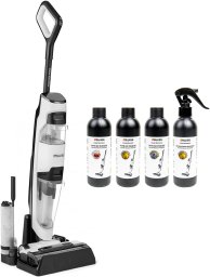 Odkurzacz pionowy 4Swiss VC024 CleanBooster White + środki czystości 0,2L