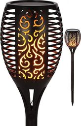 Saska Garden Pochodnia solarna EFEKT PŁOMIENIA 12x12x78cm 36 led BIG SASKA GARDEN