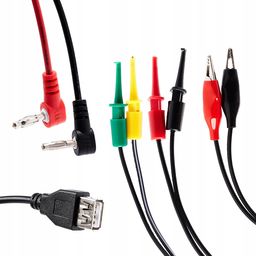 Techrebal Przewody do zasilacza serwisowego o długości 60cm