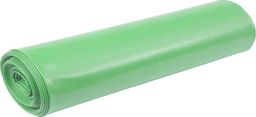 Aglo3 Aglo3 - Zielone worki na śmieci, szkło, mocne, folia recyklingowa LDPE, 10 sztuk - 240 l