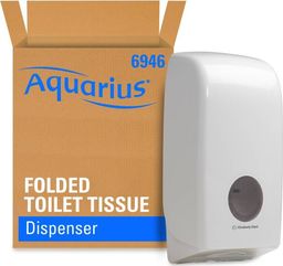 Kimberly-Clark Kimberly-Clark Aquarius - Dozownik papieru toaletowego w składce - Biały