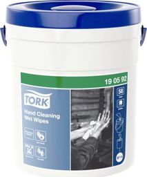 Tork Tork - Czyściwo włókninowe o niskim stopniu pylenia do ciężkich zabrudzeń rąk, premium - Białe