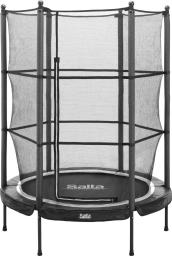 Trampolina ogrodowa Salta ogrodowa Junior z siatką wewnętrzną 4.5 FT 140 cm czarna