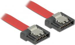 Delock SATA - SATA, 0.5m, Czerwony (83835)