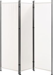 Shumee 3-panelowy parawan pokojowy 160 x 170 cm biały NARNI