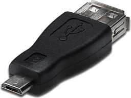 Adapter USB Akyga USB-A - MicroUSB Czarny (AK-AD-08)