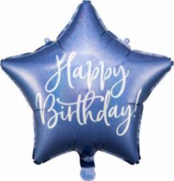 Party Deco Balon foliowy Happy Birthday, 40cm, granat