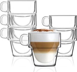 Vialli Design Szklanki termiczne z podwójną ścianką 6szt. 350ml Senso 27459
