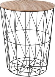 Atmosphera Czarny stolik kawowy Kumi 47 cm
