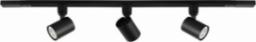 Italux Lumsi TRL-2071-3T-10-BL reflektory z szynoprzewodem 3x25W GU10 czarny piaskowany