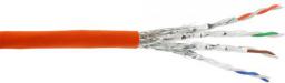 InLine Kabel instalacyjny S/FTP, PiMF, Cat.7a, AWG23, 1200MHz, halogen Free, Pomarańczowy, 300m (70300I)