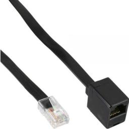 InLine Przedłużacz ISDN, RJ45, 5m, Czarny (68824)