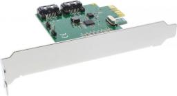 Kontroler InLine PCIe 2.0 x1 - 2x SATA 3 (76696C)