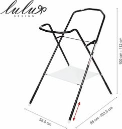 Lulu Design Stojak pod wanienkę 100 cm (czarny)