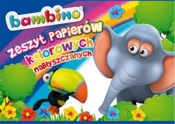 St. Majewski Zeszyt papierów kolorowych nabłyszczanych, format A4, 10 kartek, licencja BAMBINO