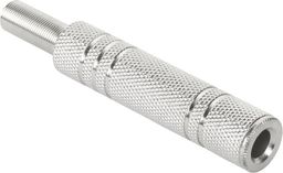 Gniazdo Jack 6,3 mm stereo, metalowy, niklowany | A2-1-1- 1SZT.