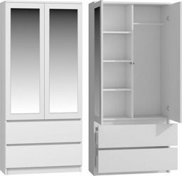 Topeshop SZAFA SS-90 LUSTRO - BIEL