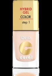 Delia Cosmetics Coral Hybrid Gel Emalia do paznokci nr 20 ivory 11ml