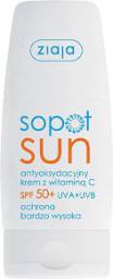 Ziaja Sopot Sun Krem antyoksydacyjny z witaminą C SPF 50+ 50ml