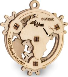 EcoWoodArt EWA Drewniane Puzzle 3D Mały Globus