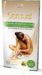 Joanna Sensual Plastry do depilacji ciała Aloes 1op. 12szt.