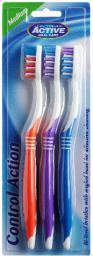 Active  Oral Care Szczoteczka Control Action średnia 3szt