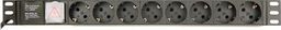 Gembird Listwa zasilająca rack 8x Schuko z wtykiem C14 3m (EG-PDU-014-C14)